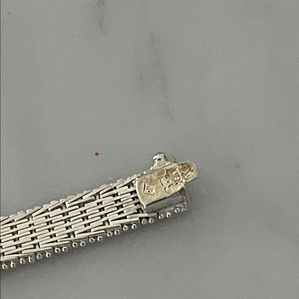 Vintage 1980s Sterling Silver Bracelet - Picture 9 of 12